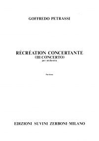 RECREATION CONCERTANTE (Terzo Concerto) image